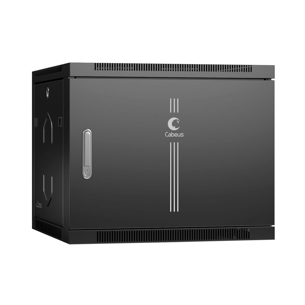 Cabeus SH-05F-9U60/60m Шкаф телекоммуникационный настенный 19" 9U 600x600x501mm (ШхГхВ) дверь металл в Комсомольске-на-Амуре