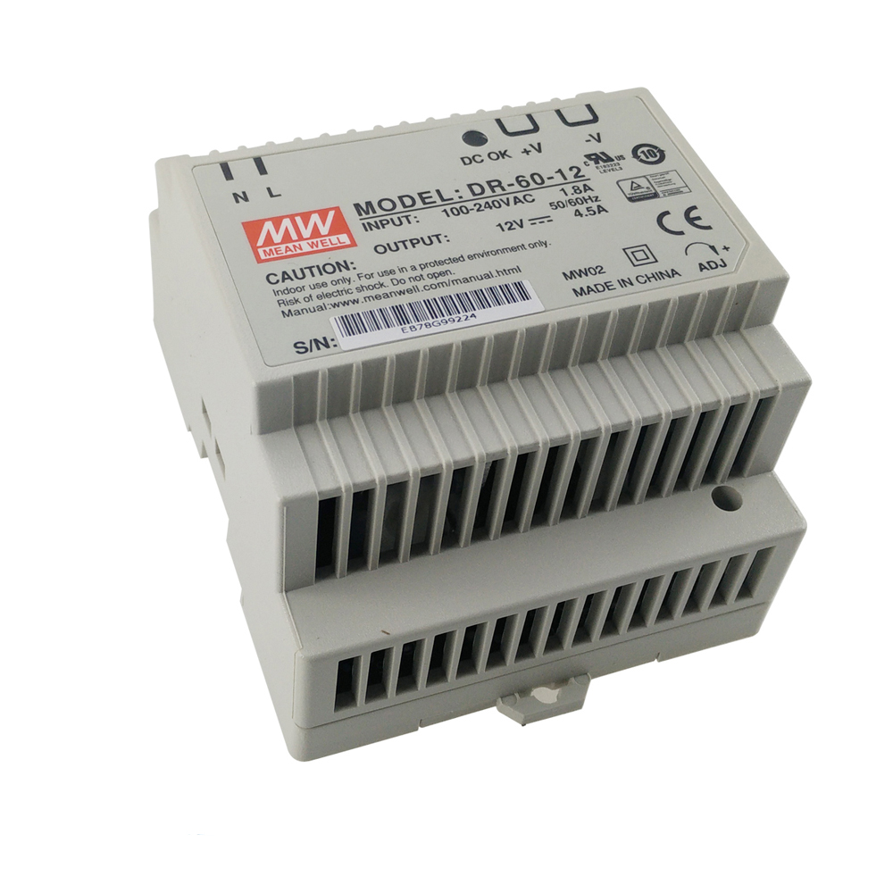 Блок питания DR-6012 для DIN-рейки 54W, 12V, 4,5 А