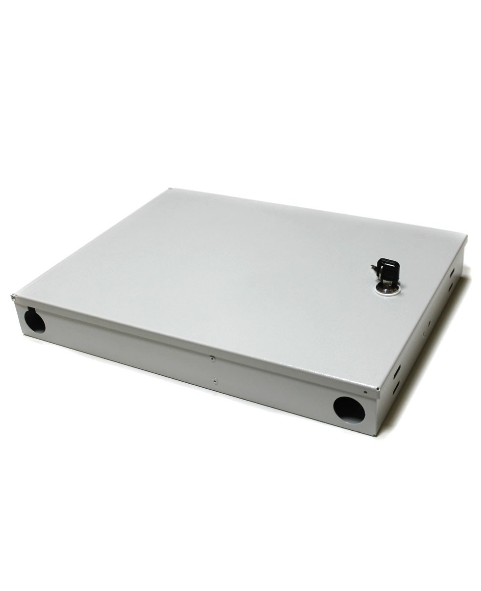 Оптический кросс настенный ШКО-НМ-8-SC сменная планка на 8 SC, ложемент, дверь с замком в Комсомольске-на-Амуре