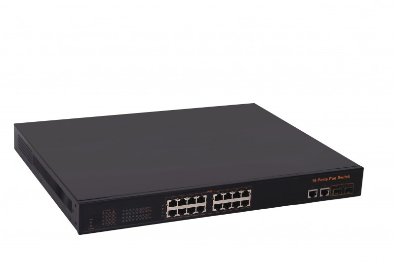 TSn-16P18U ∙ 18 портовый PoE-коммутатор с 16 портами PoE (10/100Мб), 1 гигабитным медным RJ45) и 1 г в Комсомольске-на-Амуре