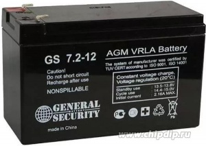 Аккумулятор GS 7, 2-12 (12V 7.2А/ч) в Комсомольске-на-Амуре