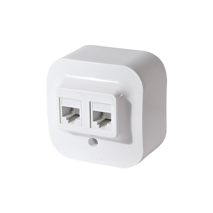782228,Quteo ,Розетка 2* RJ45 кат.5е